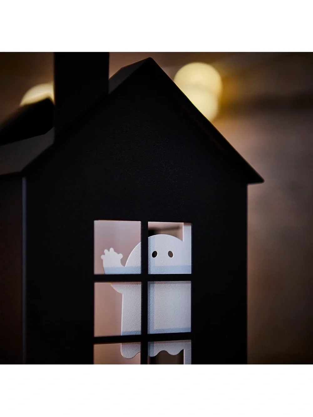 Ghost, Cat, Bat Tea Light Holder - Black & White - NWT - IKEA Kustfyr